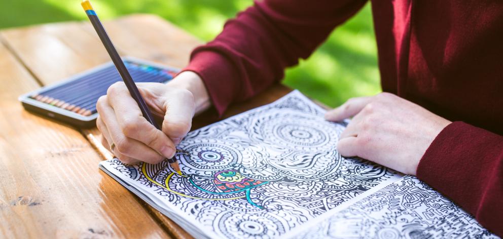 After a week, the study found those who had been colouring-in reported lower levels of depressive symptoms and anxiety. Photo: Getty Images