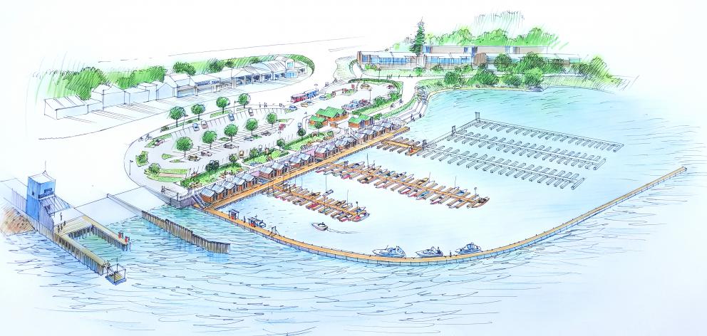An artist’s impression of the planned marina. Image: Supplied