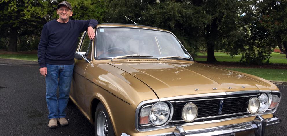 Russell Keen, of Mosgiel, will enter the Otago Community Hospice Charity Cruise & Car Show for the first time on November 19 with his 1970 Ford Cortina. PHOTO: SHAWN MCAVINUE Russell Keen, of Mosgiel, will enter the Otago Community Hospice Charity Cruise & Car Show for the first time on November 19 with his 1970 Ford Cortina. PHOTO: SHAWN MCAVINUE