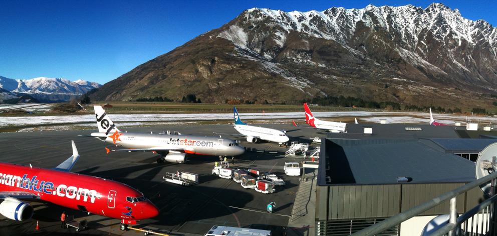 The Queenstown Airport on a busy day. Photo: NZH