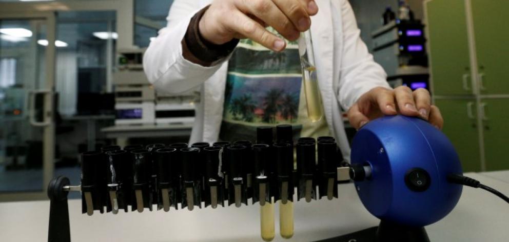 A technician at work in the Russian anti-doping laboratory in Moscow. Photo Reuters