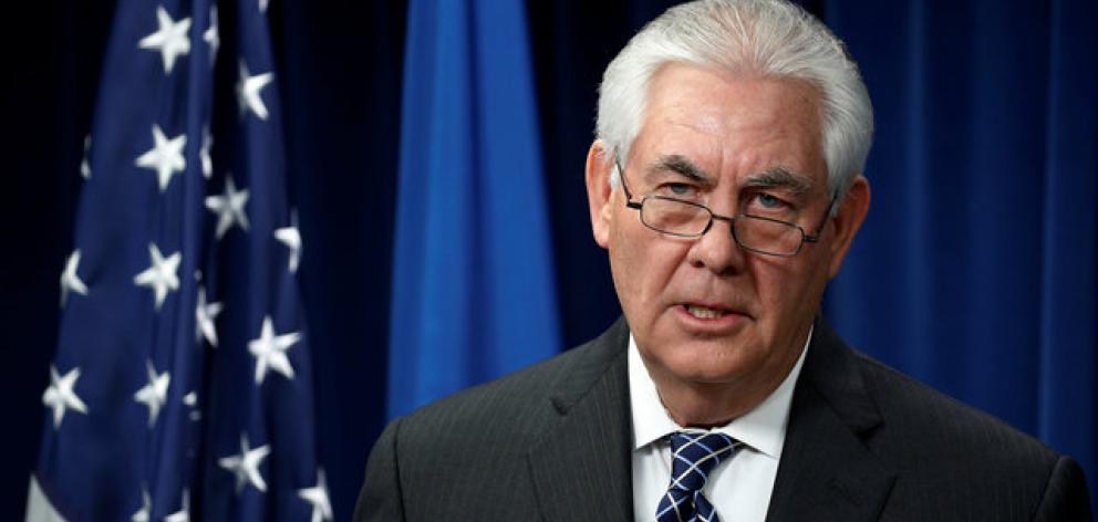 Secretary of State Rex Tillerson told reporters, \"as threats to our security continue to evolve...
