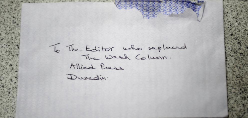 The address on this envelope made me go all gooey - how could a simple journalist replace a...