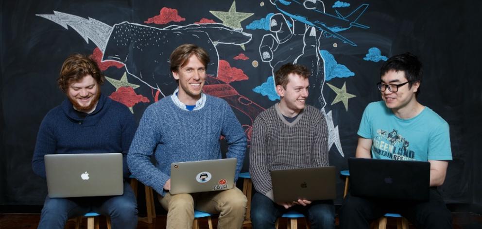 The team at Code Lingo. Photo: NZ Herald / Supplied