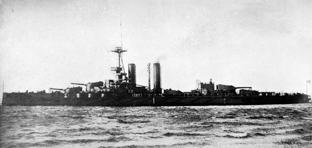 Guy Scholefield sat with the Grand Fleet commander-in-chief, Admiral John Jellicoe, in the...