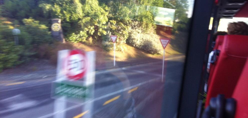 This could be described as arty. Or just shockingly bad. The Intercity bus may have slowed down...