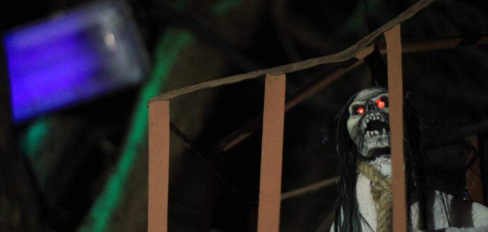 A witches’ cave haunts the grounds at Brookfield Park.