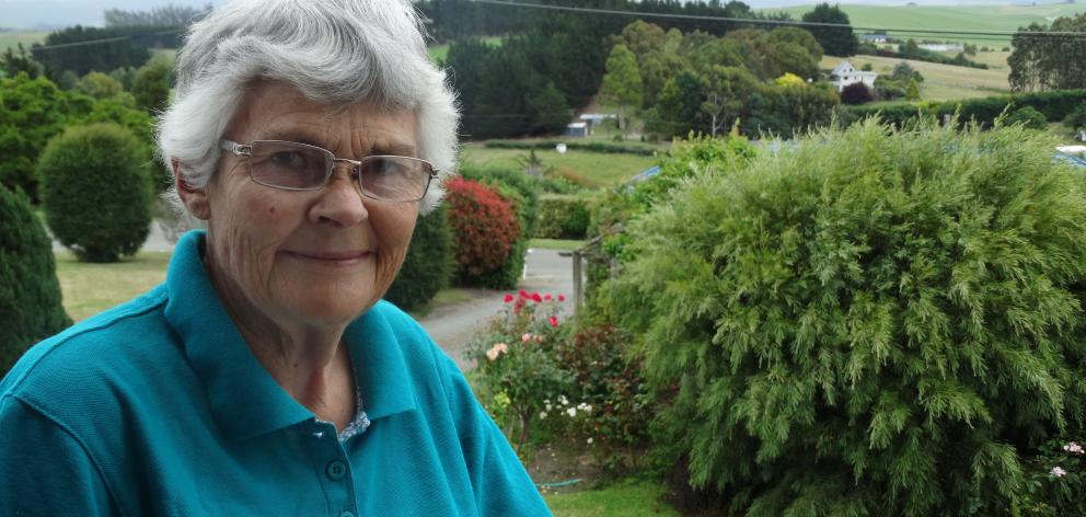 Kakanui’s Verna Chambers, pictured at her home which features views of the Kakanui mountains....