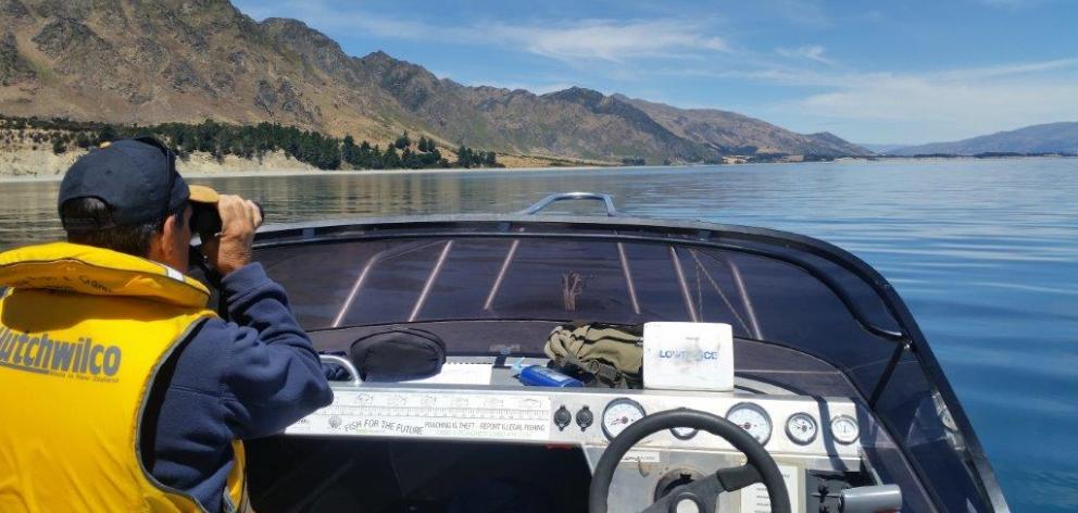 Fish and Game honorary ranger Anthony Marino was patrolling Lake Hawea during Christmas and New...