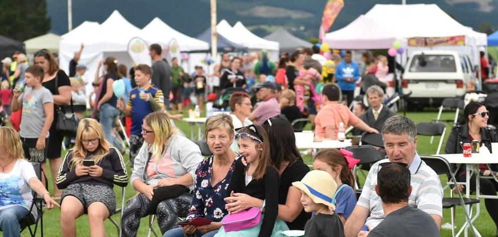 The crowd enjoys the day. Photo: Gregor Richardson