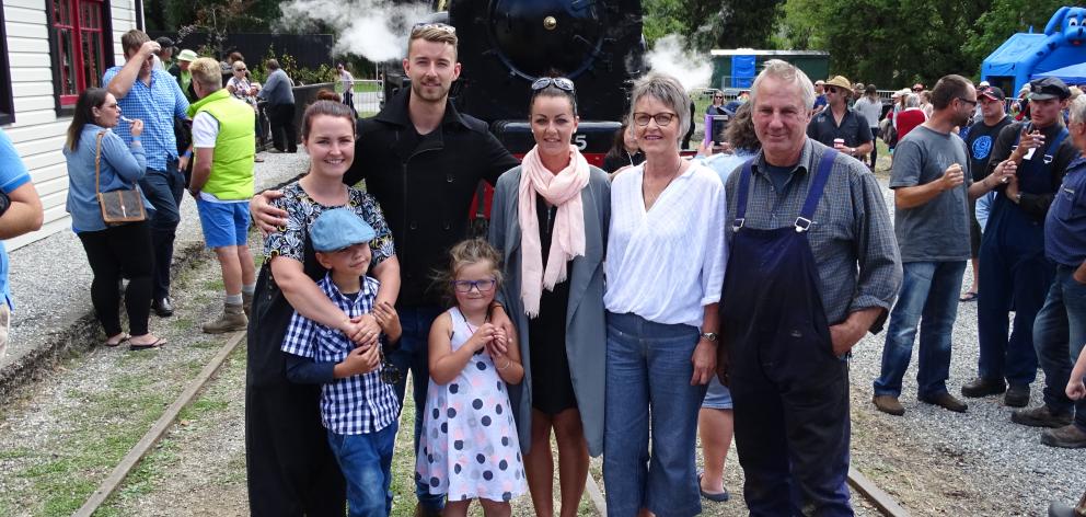 Pictured in front of one of the Kingston Flyer engines are the late Russell Glendinning’s ‘...