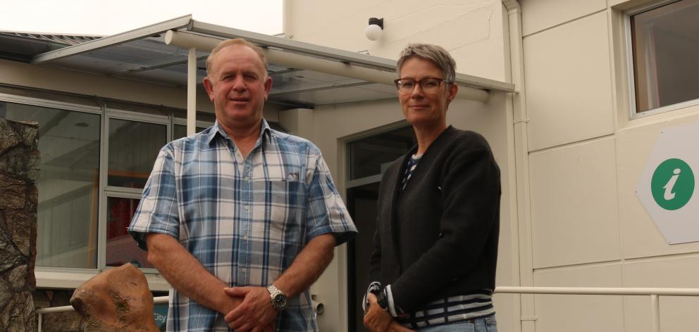 Teviot Valley Community Development Scheme chairman Stephen Jeffery (left) and  officer Jennie...