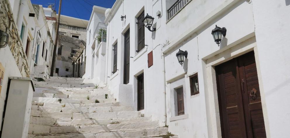 Apeiranthos, one of the Aegean’s most picturesque and evocative villages.