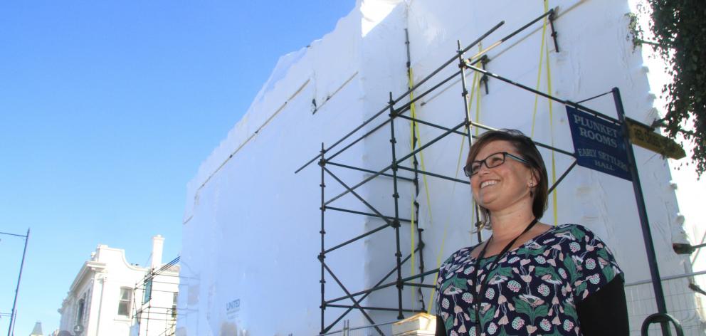 Waitaki District Council property manager Renee Julius says the earthquake-strengthening work on...