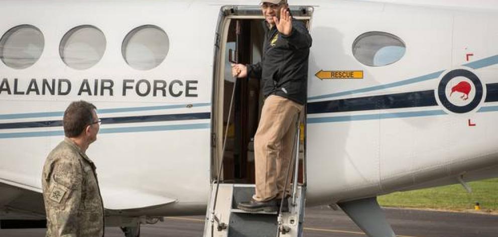 National is accusing Defence Minister Ron Mark of misusing his position by using the Air Force as a taxi service and getting helicopter rides to his home in the Wairarapa. Photo: NZ Herald