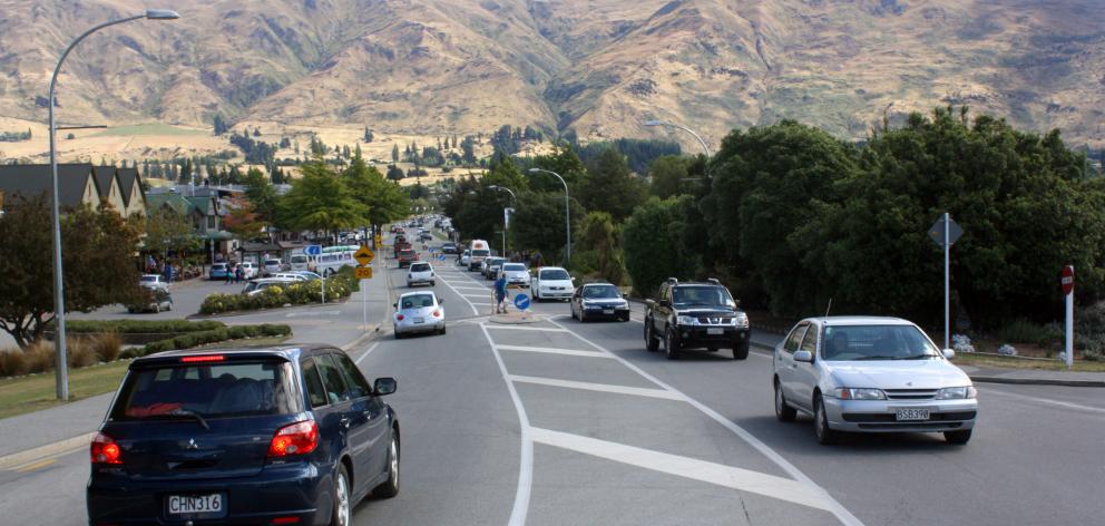 The growing number of residents and tourists has meant at times traffic on Wanaka’s Ardmore St...