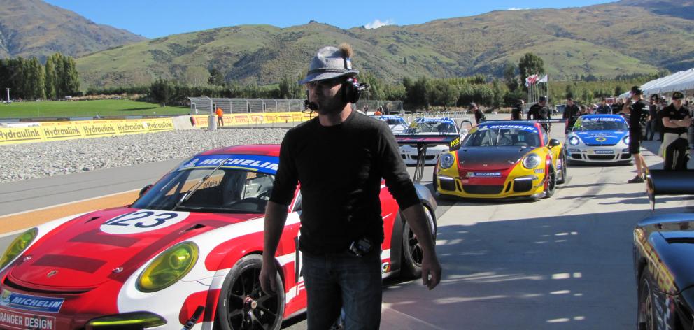 Competitors prepare for a race in the Highlands Festival of Speed on Saturday. Photo: Pam Jones