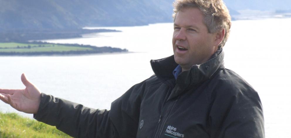Jonathan Wallis outlines Minaret Station’s farming operation. Photo: Sally Rae