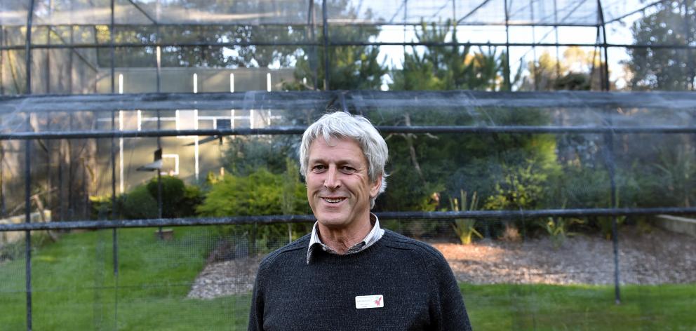 Dunedin Botanic Garden team leader Alan Matchett says an empty aviary in the garden, once a...