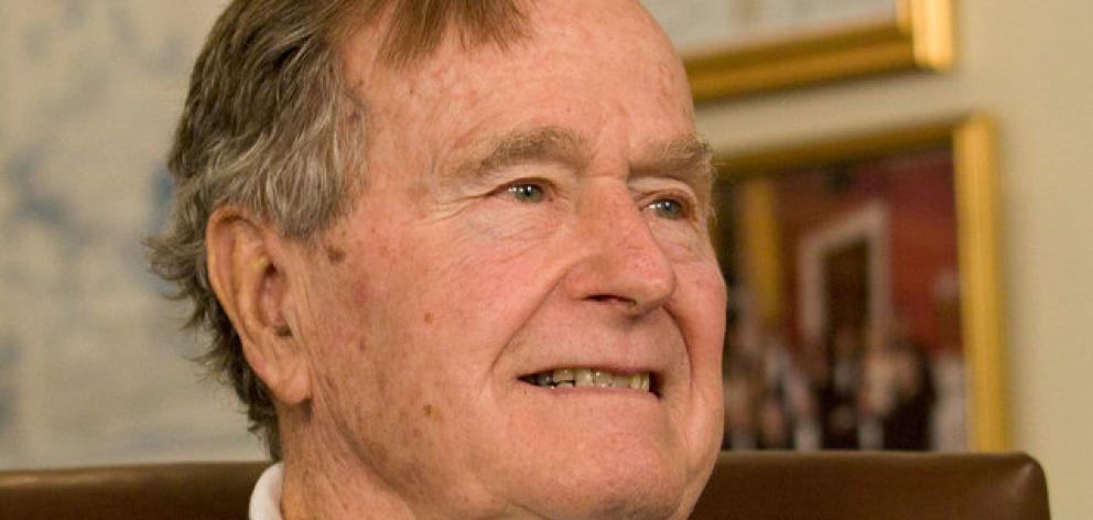 US media have reported former President George H.W. Bush has been hospitalised. Photo: Reuters