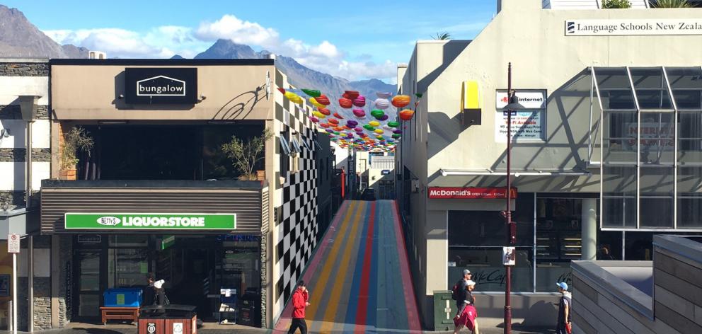 An artist’s rendering shows what Queenstown’s Cow Lane may look like in the future after the...