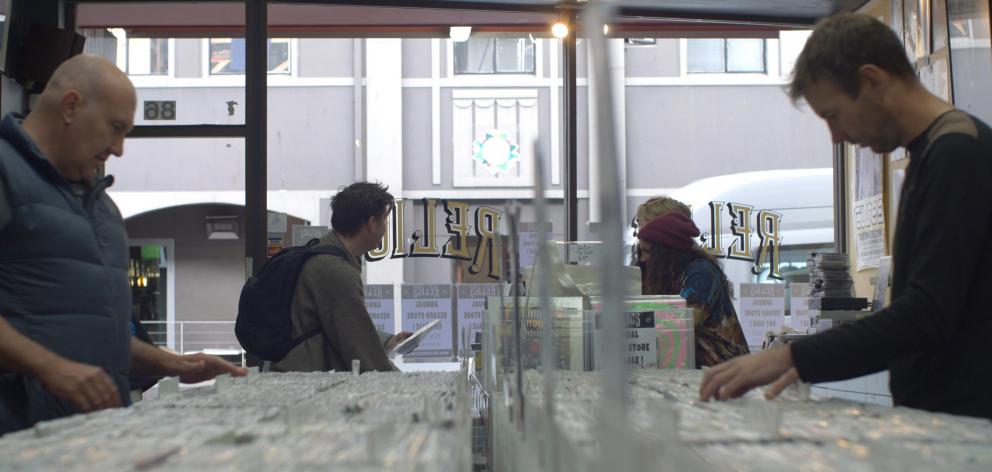 Relics record shop in St Andrew St, Dunedin. Photo: Fraser Thompson