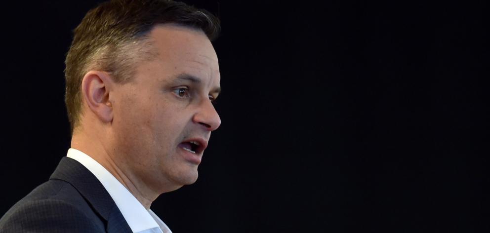 James Shaw speaks at the University of Otago yesterday. Photo: Peter McIntosh