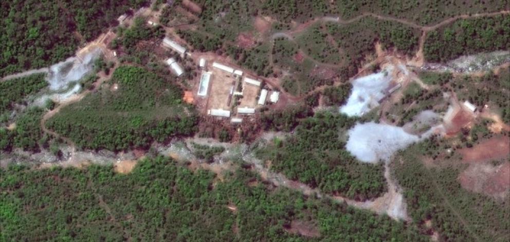 Satellite image of North Korea's Punggye-ri nuclear test facility. Photo: Reuters