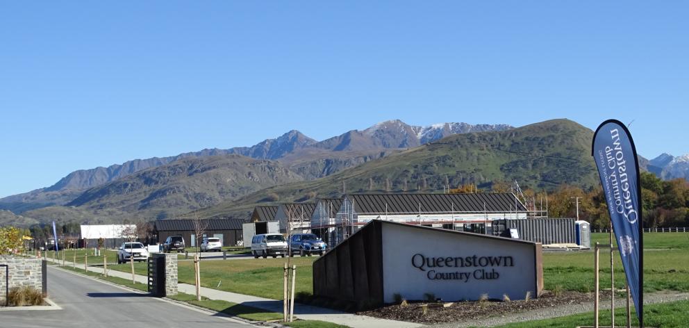 The Queenstown Country Club yesterday, one of eight retirement villages in development or...