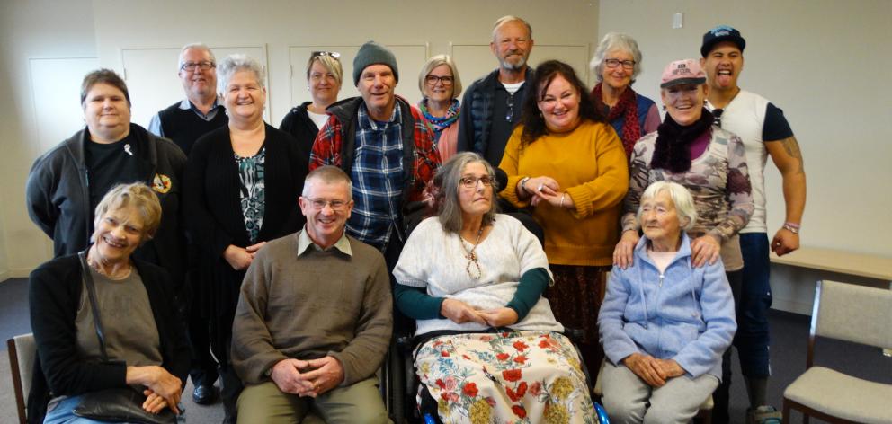 Happy singers in the Neuro Singing for Fun group gather at Caversham Baptist Church for their weekly singing session, led by Clare Adams (middle row, second from right). Photo: Brenda Harwood