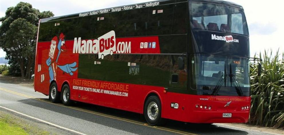 ManaBus says its double-deckers are a faster, environmentally-friendly alternative to air travel.