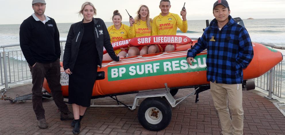 Harbour Fish manager Aaron Cooper, of Dunedin, Surf Life-Saving New Zealand Otago-Southland club...