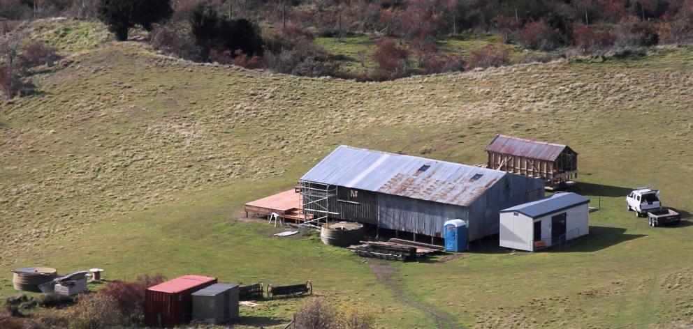 This woolshed, owned by developer Allan Dippie, is the subject of a complaint by the Upper Clutha...