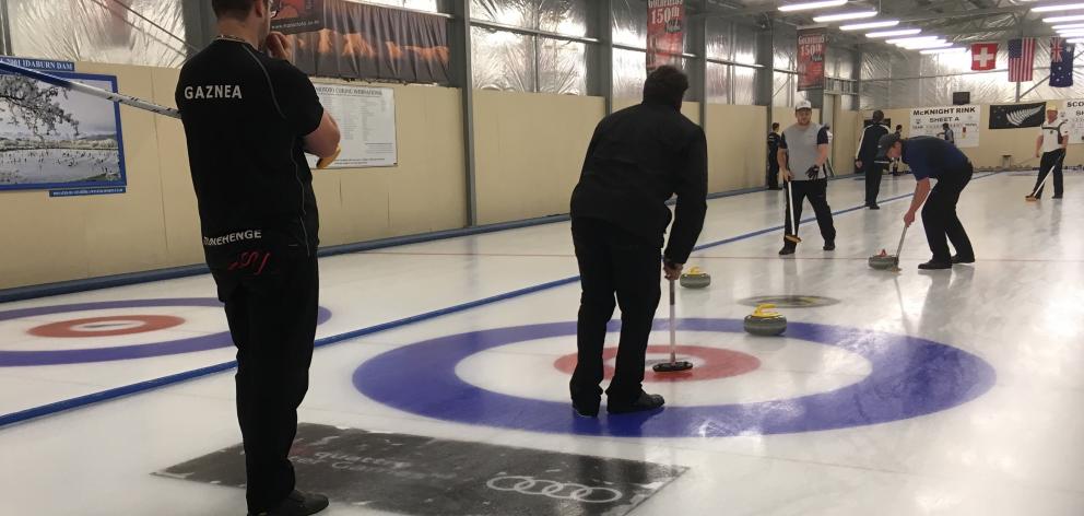 Competitors were on  the ice for the New Zealand National Curling Championships in Naseby at the...