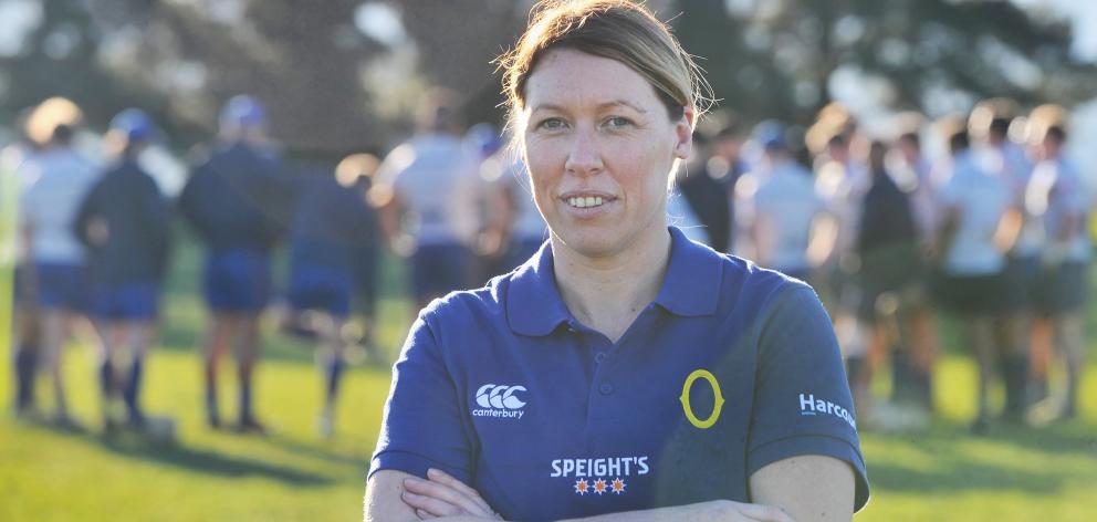 New Otago Mitre 10 Cup physiotherapist Anne Wilson at Peter Johnstone Park this week. Photo:...