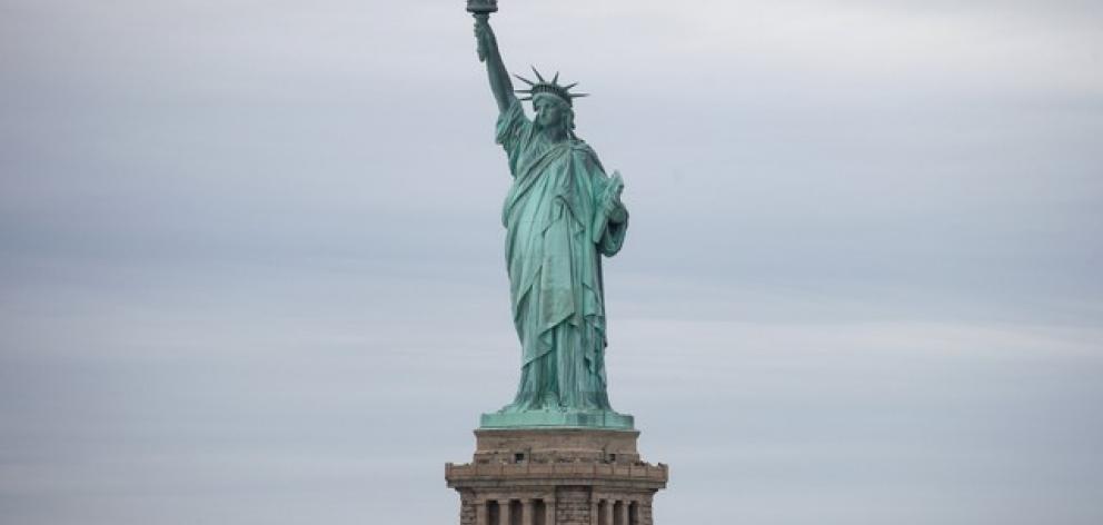 The Statue of Liberty is seen at New York Harbor in New York City. Photo: Reuters