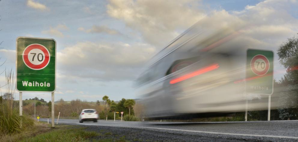 Waihola residents are disappointed that the 70kmh speed limit for their town has been retained by...