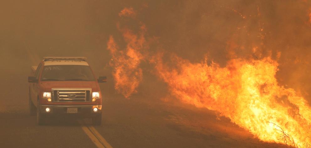 Several major fires burning in California have displaced tens of thousands of people. Photo: Reuters