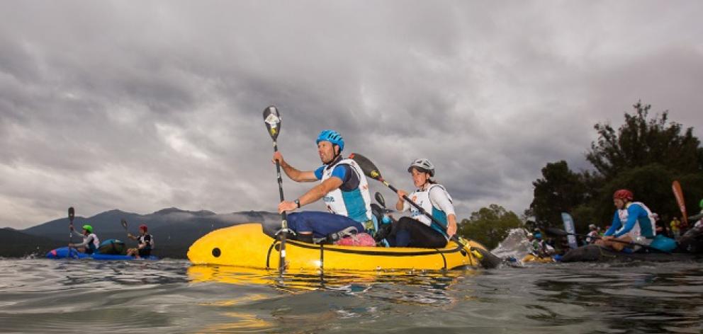 Queenstowners Emily and Chris Forne competing in this year's Godzone race. Photo: Alex Socci Queenstowners Emily and Chris Forne competing in this year's Godzone race. Photo: Alex Socci