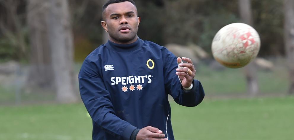 Otago loose forward Naulia Dawai at training at Logan Park earlier this week. Photo: Gregor...