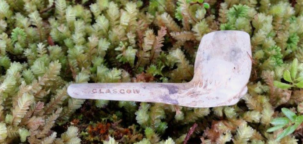 A clay pipe believed to have belonged to 19th-century explorer William Docherty was found in Dusky Sound. Photo: Supplied