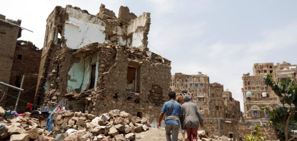 Part of the Old City, a UNESCO World Heritage Site, has been razed by bombing. Photo: Reuters