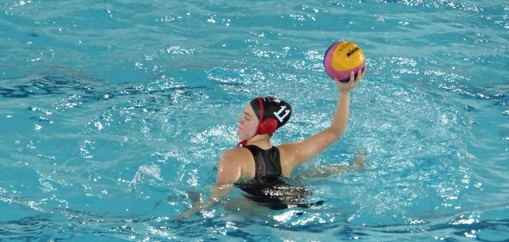 Columba College pupil Sophie Gaudin played in the Canterbury under-18 water polo team at the Pan Pacific Championships last month and will compete in the national competition in October. Photo: Supplied