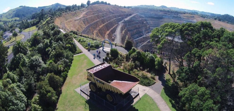 Oceana Gold’s Waihi mine on the edge of Waihi township. Photo: Supplied