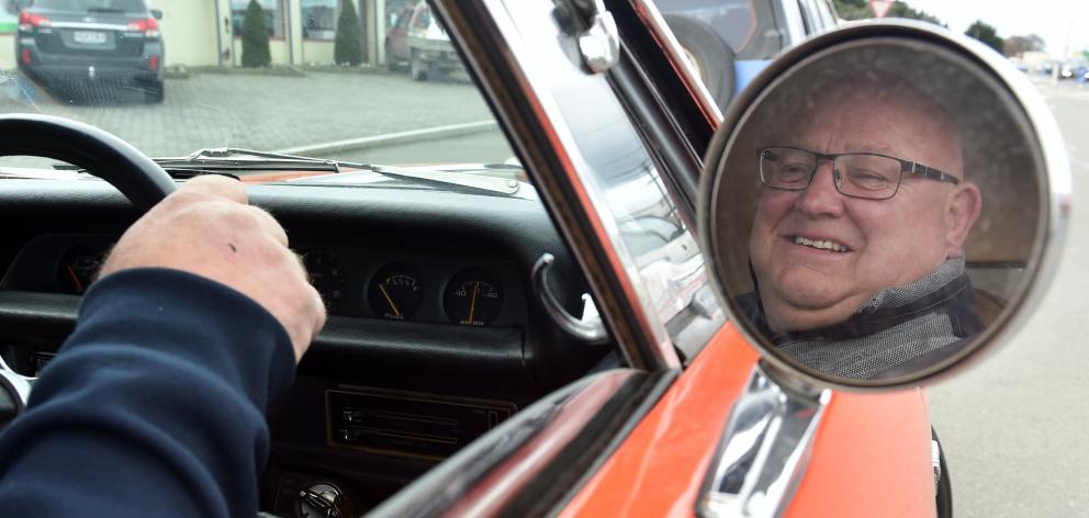 Dunedin businessman Brian Olsen and his wife Karen take  their Australian-built 1971 Chrysler...