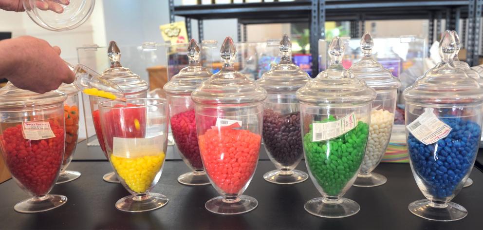 Vegan lollies add a touch of colour to the store. Photos: Christine O'Connor