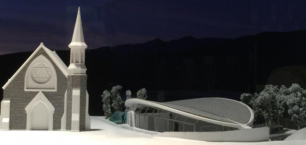 An artist's impression of the Olive Leaf building next to St Patrick's Church in Arrowtown. IMAGE...