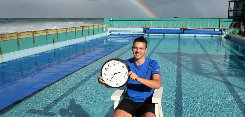 St Clair Hot Salt Water Pool life guard Oli Johnston is counting down the hours until the pool...