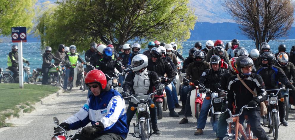 A record number of riders rolled in to Wanaka for the seventh annual Upper Clutha Scooter Hooter ...