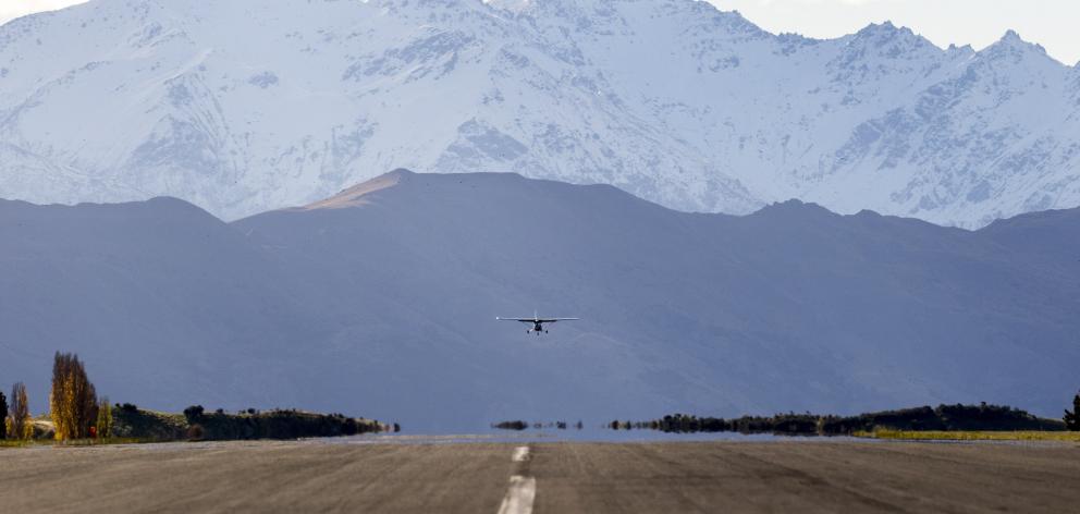 Wanaka Airport, which already has noise boundaries in place to accommodate airport growth. Photo...